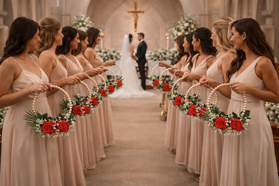 Couronne Bohème Luxe – Édition Rose Royale