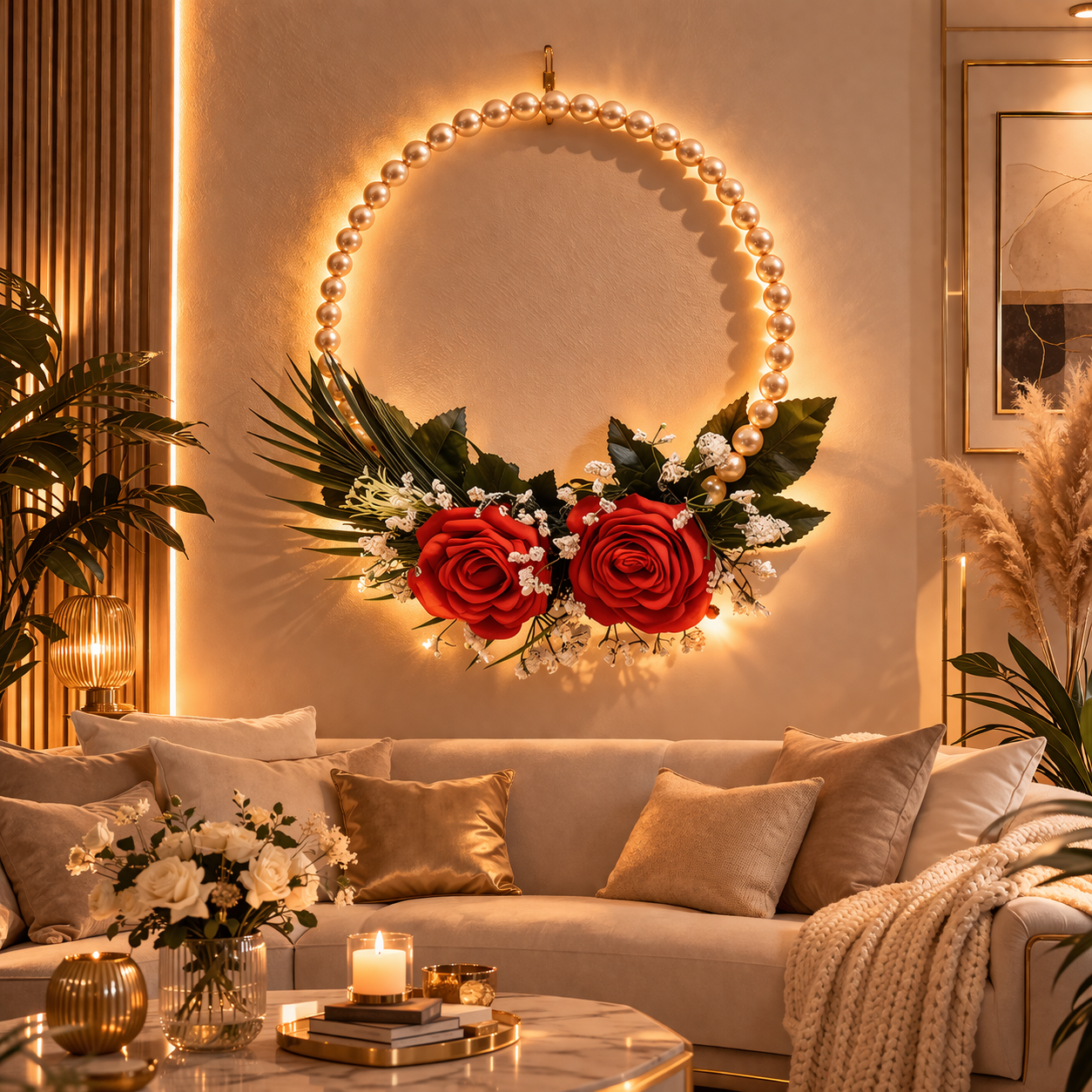 Couronne Bohème Luxe – Édition Rose Royale