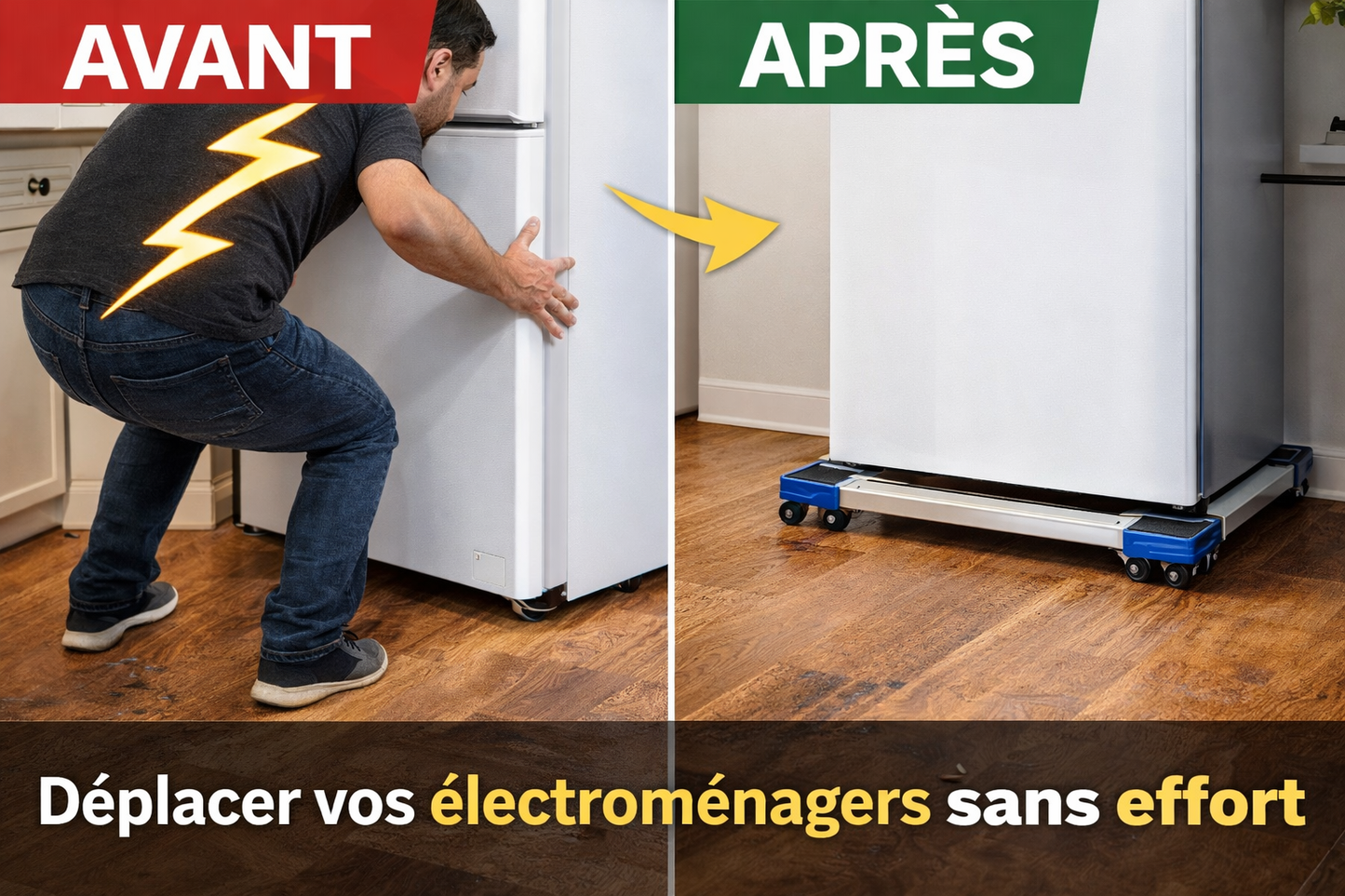 La solution simple pour déplacer électros et meubles sans douleur ni risque.